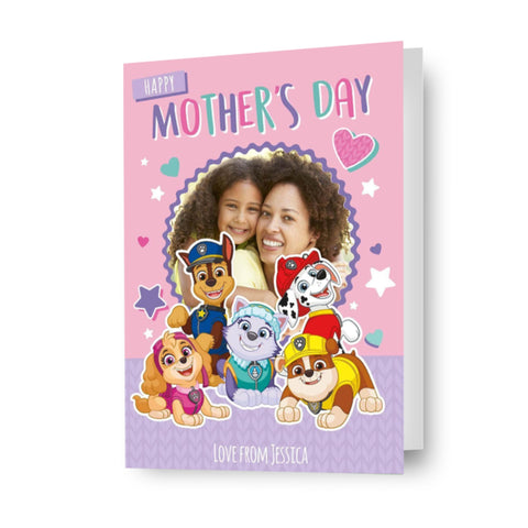 Paw Patrol Personalised Mother's Day Photo Card 'Love From...'