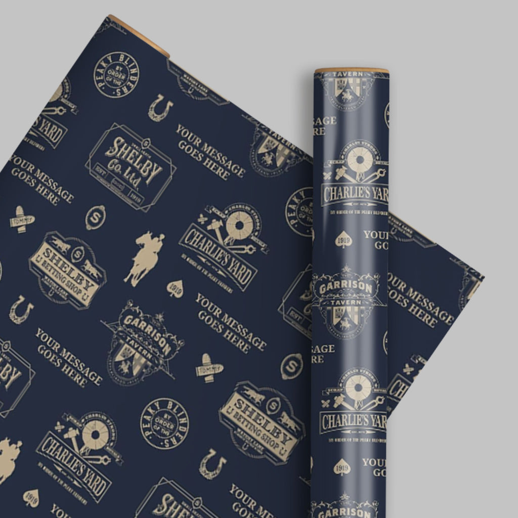 Peaky Blinders Birthday Personalised Wrapping Paper