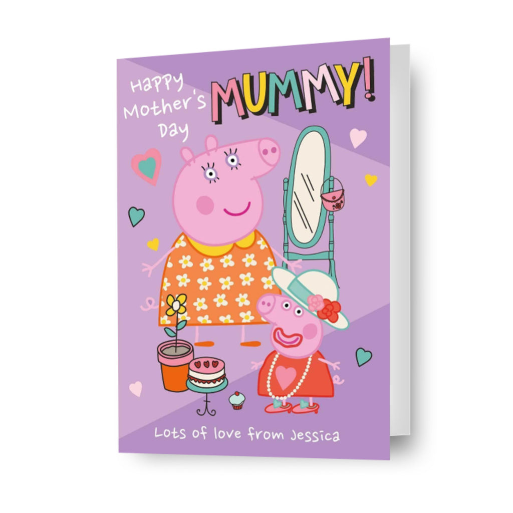 Gepersonaliseerde 'Mummy!'-Moederdagkaart van Peppa Pig