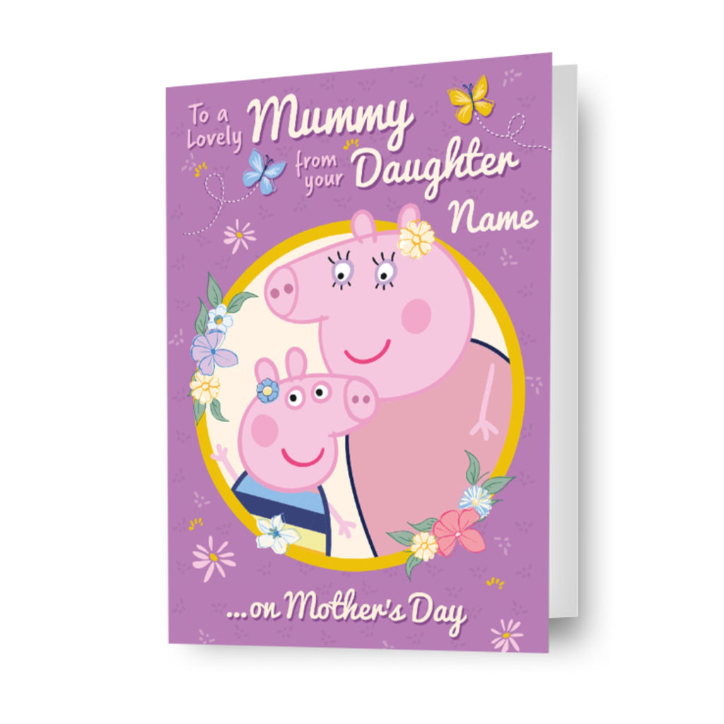 Peppa Pig Personalised Mother's Day Card 'From Your Daughter'