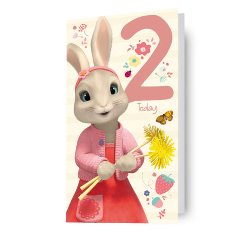 Peter Rabbit '2 Today' Birthday Card