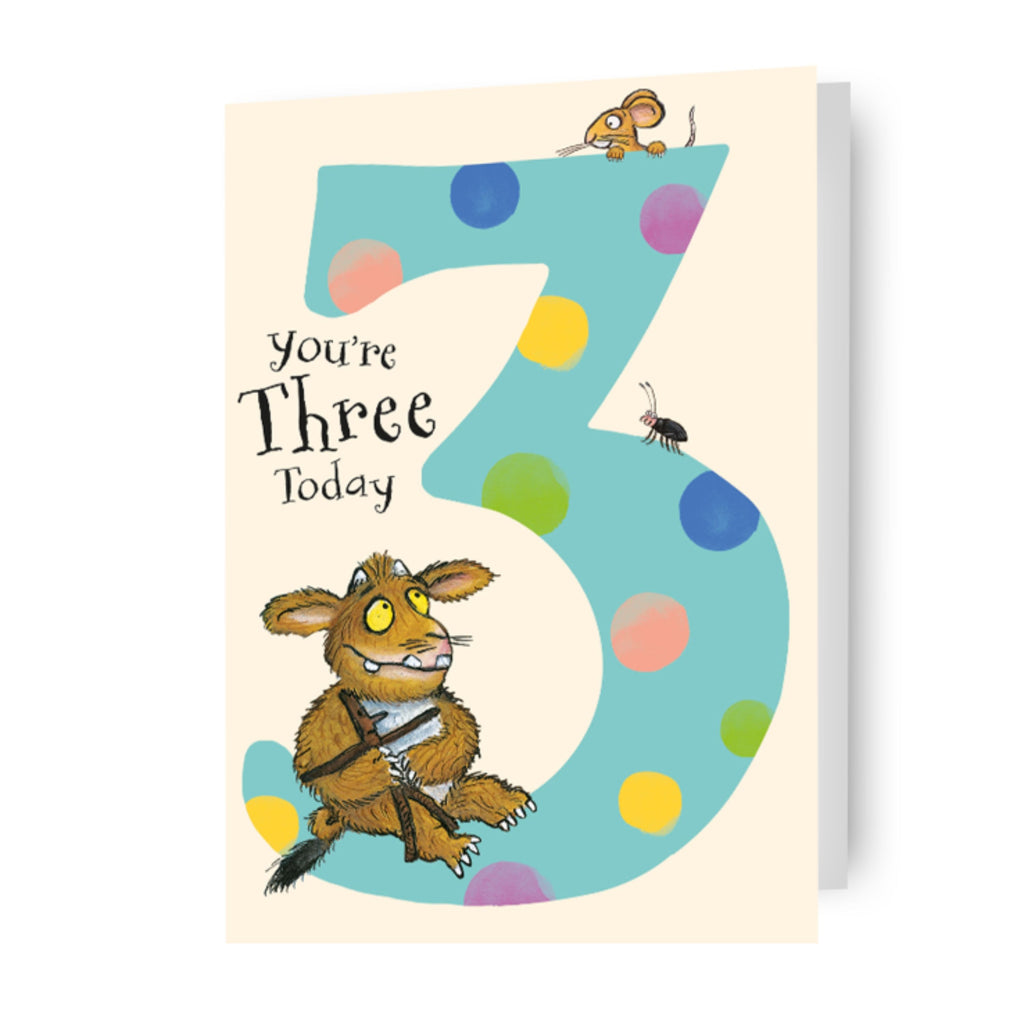 The Gruffalo Age 3 Birthday Card