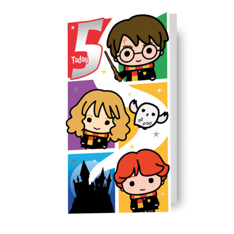 Harry Potter '5 Today' 5th Birthday Card