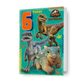 Jurassic World '6 Today' 6th Birthday Card