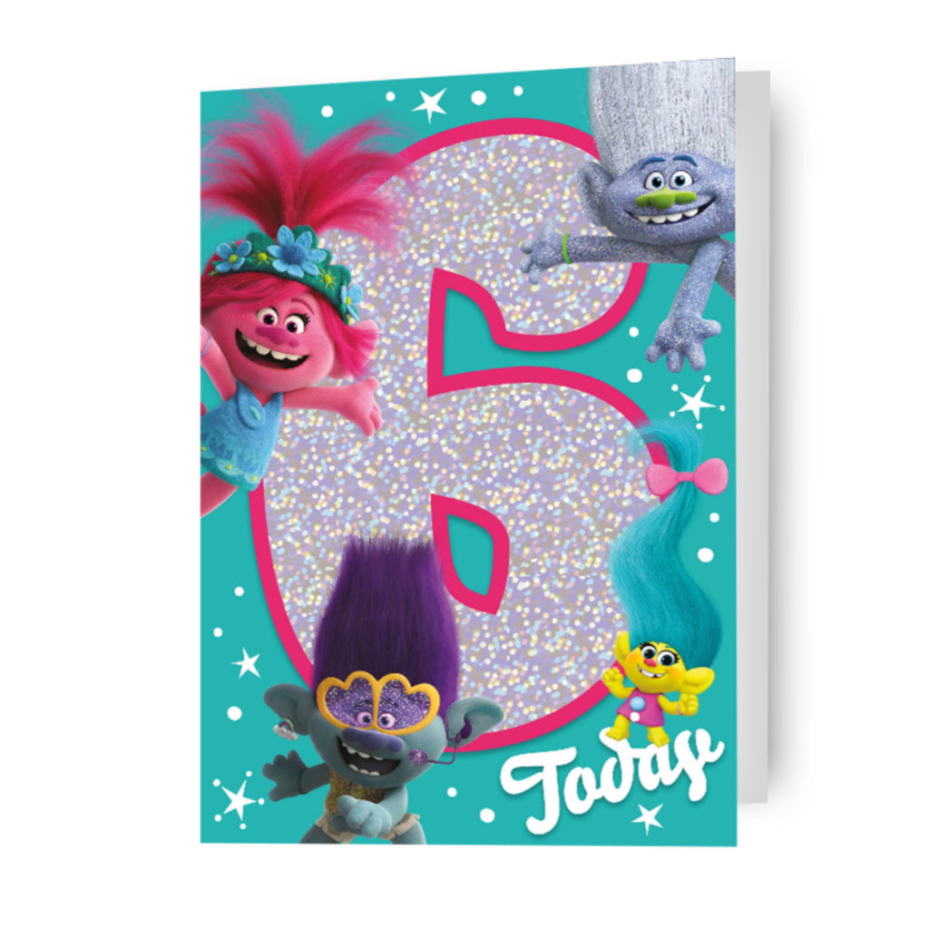 Trolls Age 6 Birthday Card