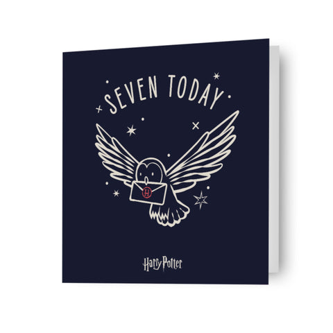 Harry Potter 'Seven Today' Hedwig Birthday Card