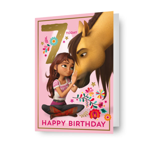 Spirit '7 Today' 7th Birthday Card