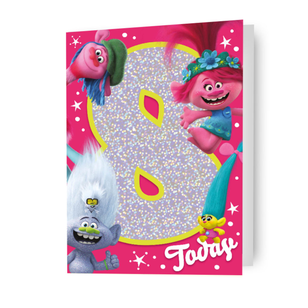 Trolls Age 8 Birthday Card