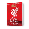 Biglietto personalizzato per la festa del papà del Liverpool Football Club