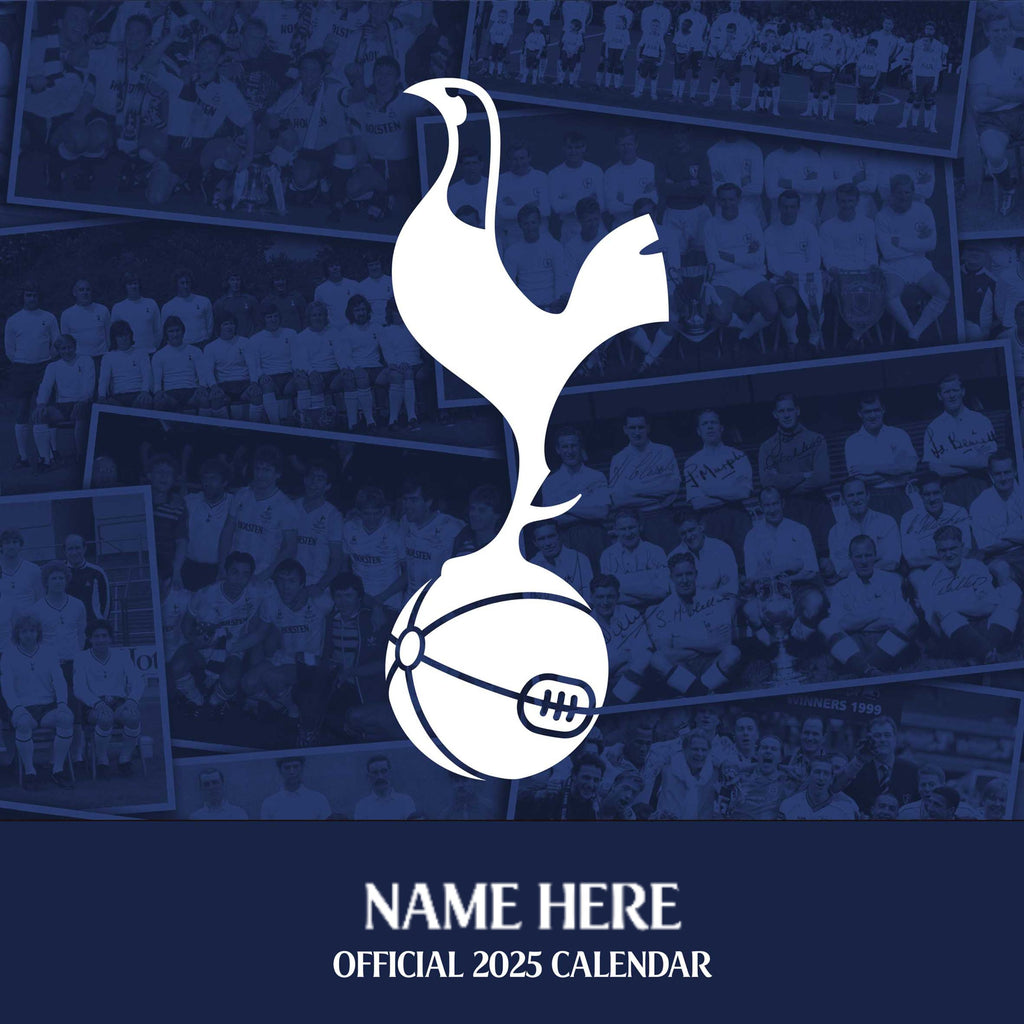 TOTTENHAM HOTSPUR FC 2025 PERSONALISED CALENDAR