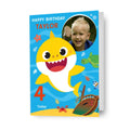 Baby Shark Personalised Name Age and Photo Birthday Card