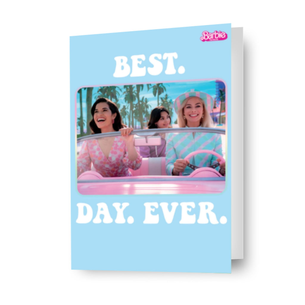 Barbie Movie Gepersonaliseerde 'Best. Day. Ever' Verjaardagskaart