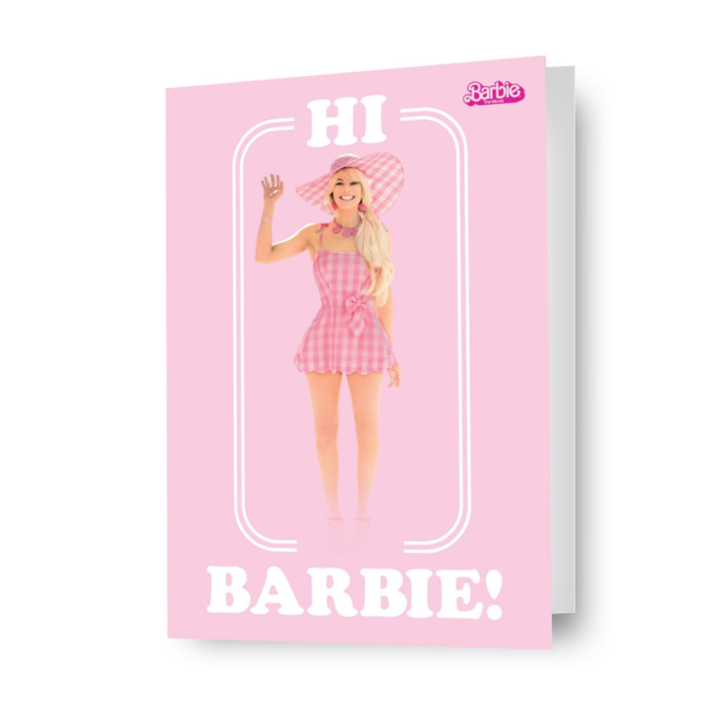 Gepersonaliseerde Barbie-filmverjaardagskaart 'Hoi Barbie!'