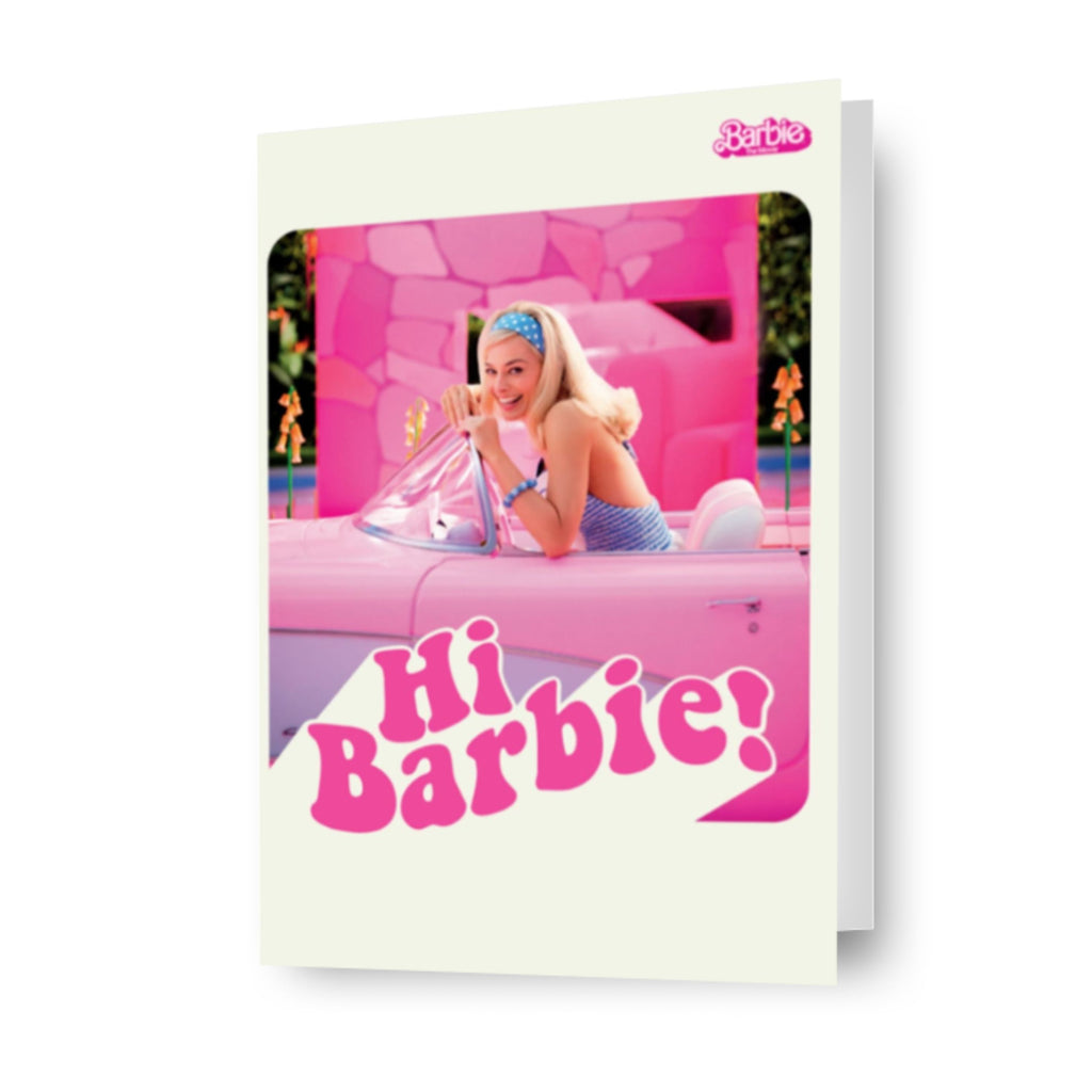 Gepersonaliseerde 'Hi Barbie'-verjaardagskaart uit de Barbie-film