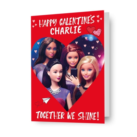 Barbie Personalised 'Galentine's' Valentine's Day Card