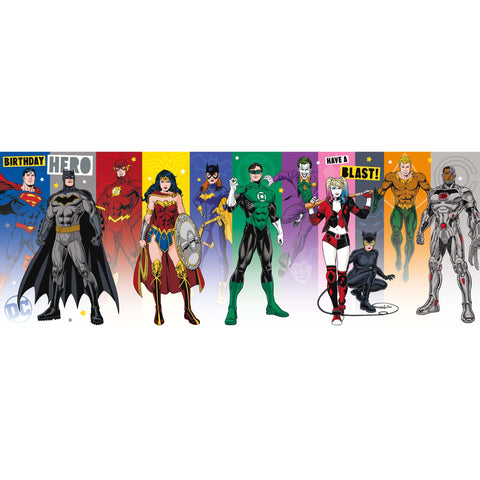 Justice League Fold Out Birthday Card