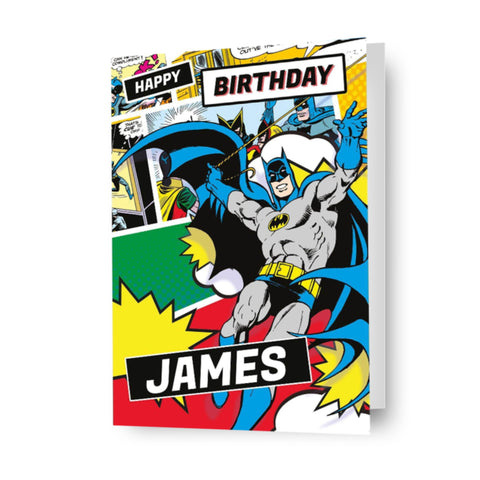 Batman Personalised Any Name Birthday Card