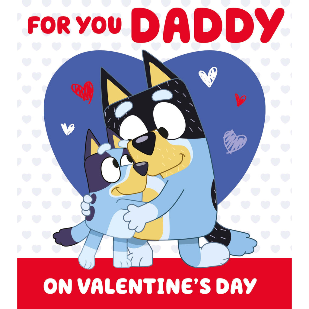 Bluey Daddy Valentine's Day Card