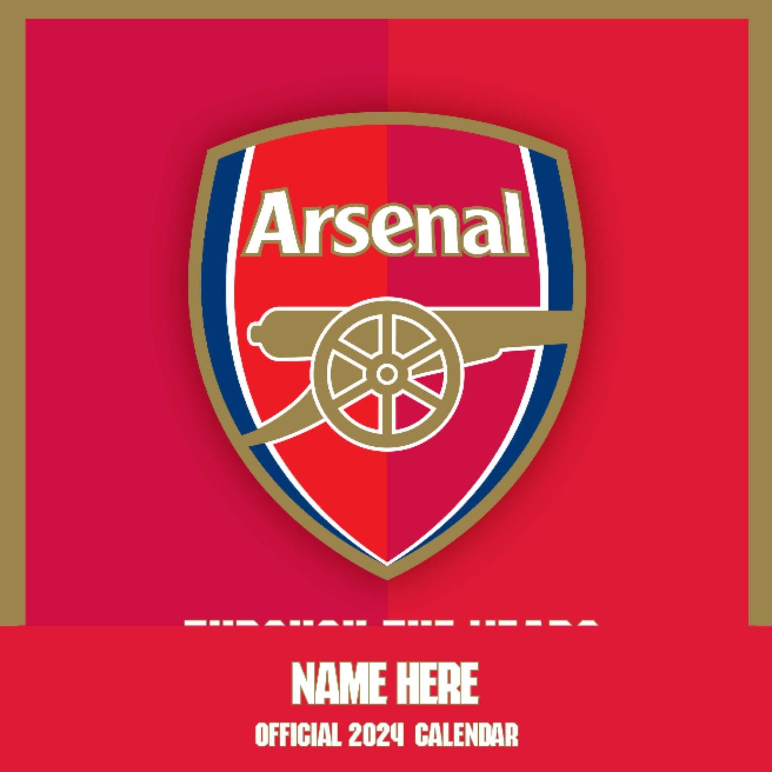 Personalised Arsenal 2024 Calendar Danilo Promotions