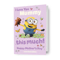 Despicable Me Minions 'I Love You This Much!' Personalised Mother's Day Card