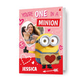 Despicable Me Minions Personalised 'One In A Minion' Valentine's Day Photo Card