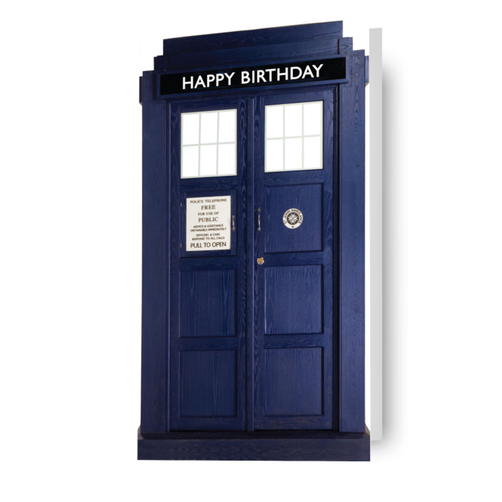 Doctor Who 'Happy Birthday' Tardis-kaart