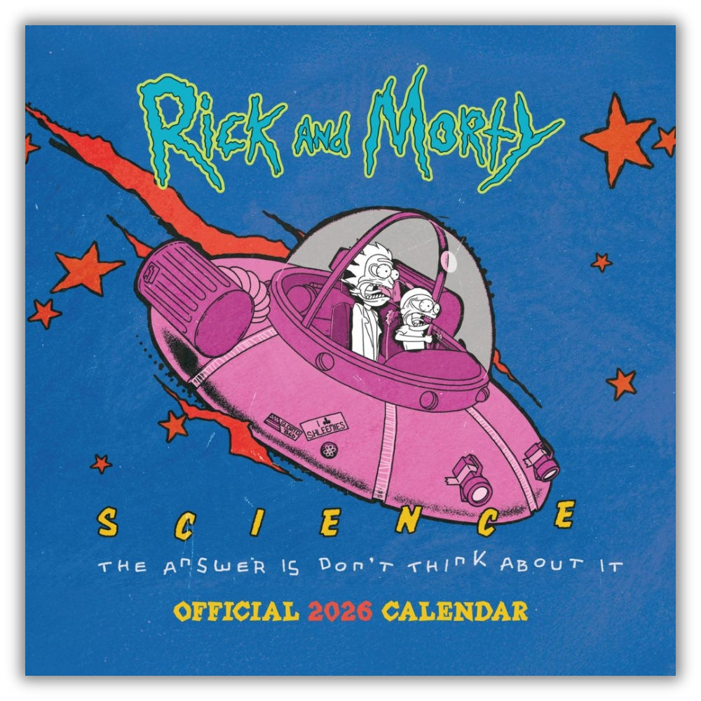 RICK AND MORTY 2026 SQUARE CALENDAR