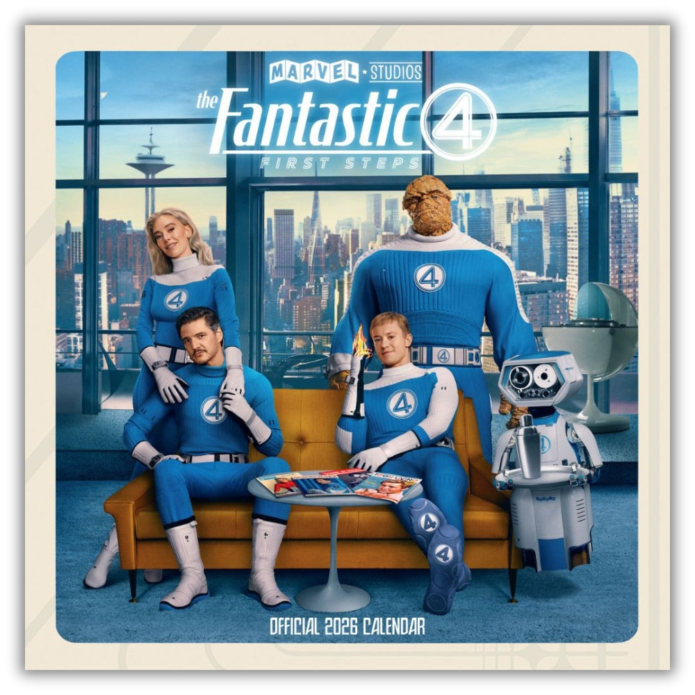 MARVEL FANTASTIC FOUR MOVIE 2026 SQUARE CALENDAR