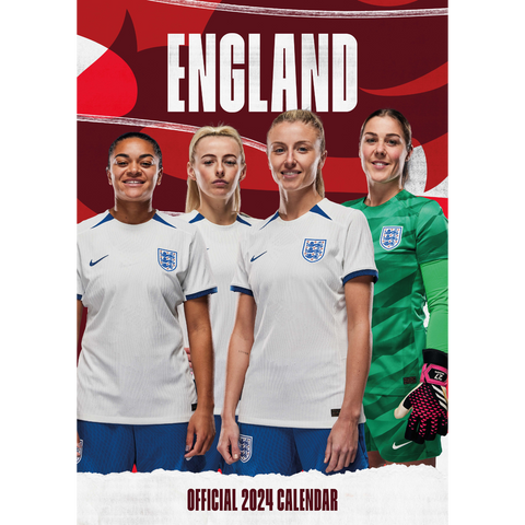 England Lionesses Football 2024 A3 Calendar