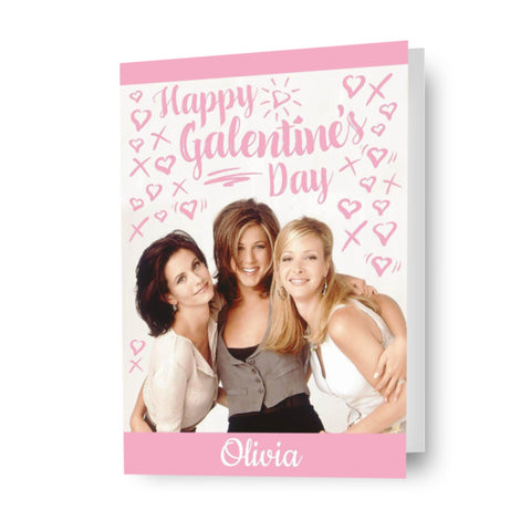 Friends Personalised 'Galentine's' Valentine's Day Card