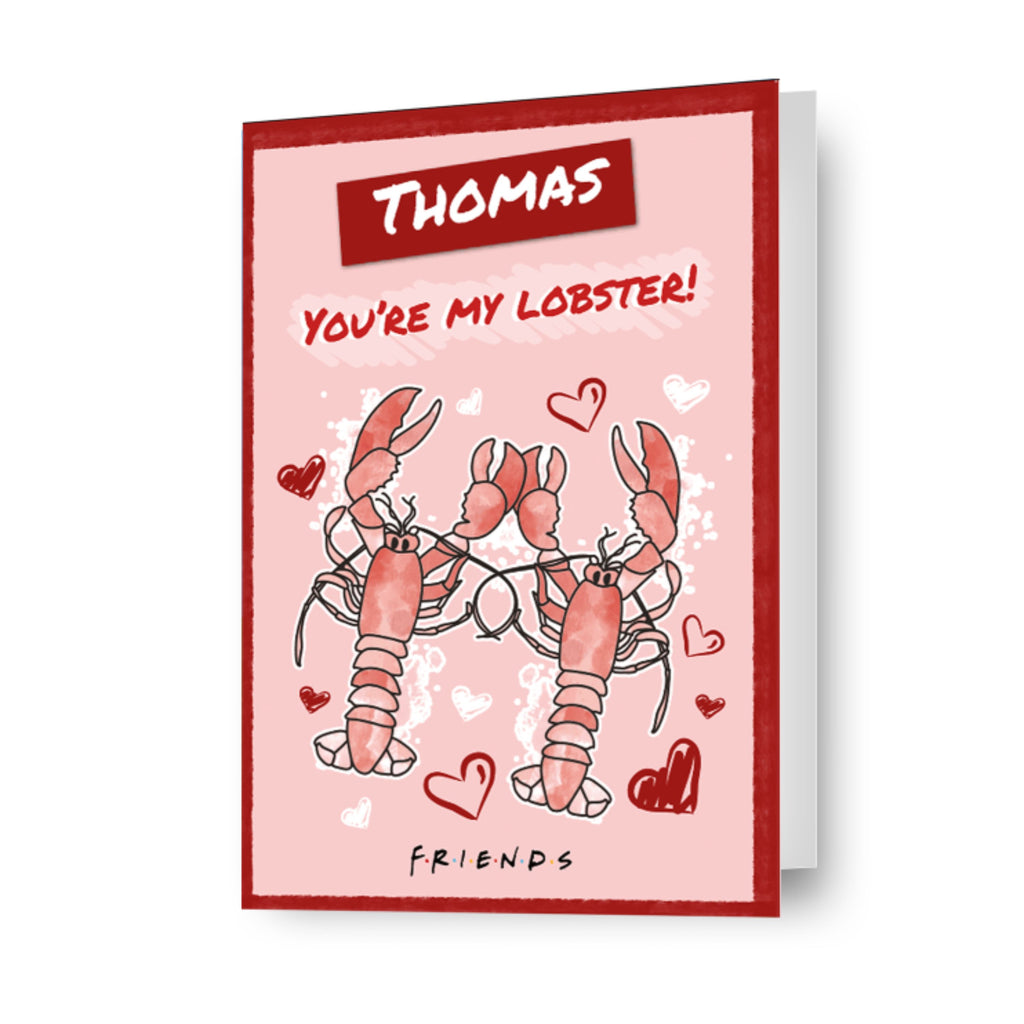 Gepersonaliseerde 'You're My Lobster' Valentijnskaart van vrienden