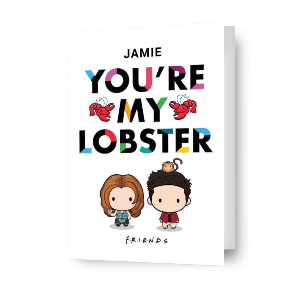 Gepersonaliseerde 'You're My Lobster' verjaardagskaart van vrienden