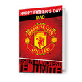 Biglietto d'auguri personalizzato per la festa del papà del Manchester United Football Club – Biglietto d'auguri
