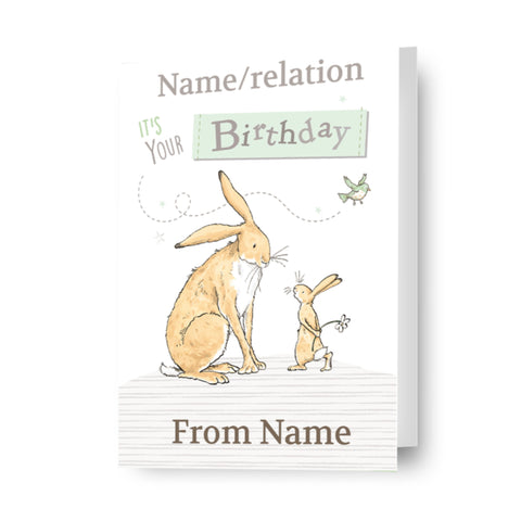Guess How Much I Love you Personalised 'Name' Birthday Card