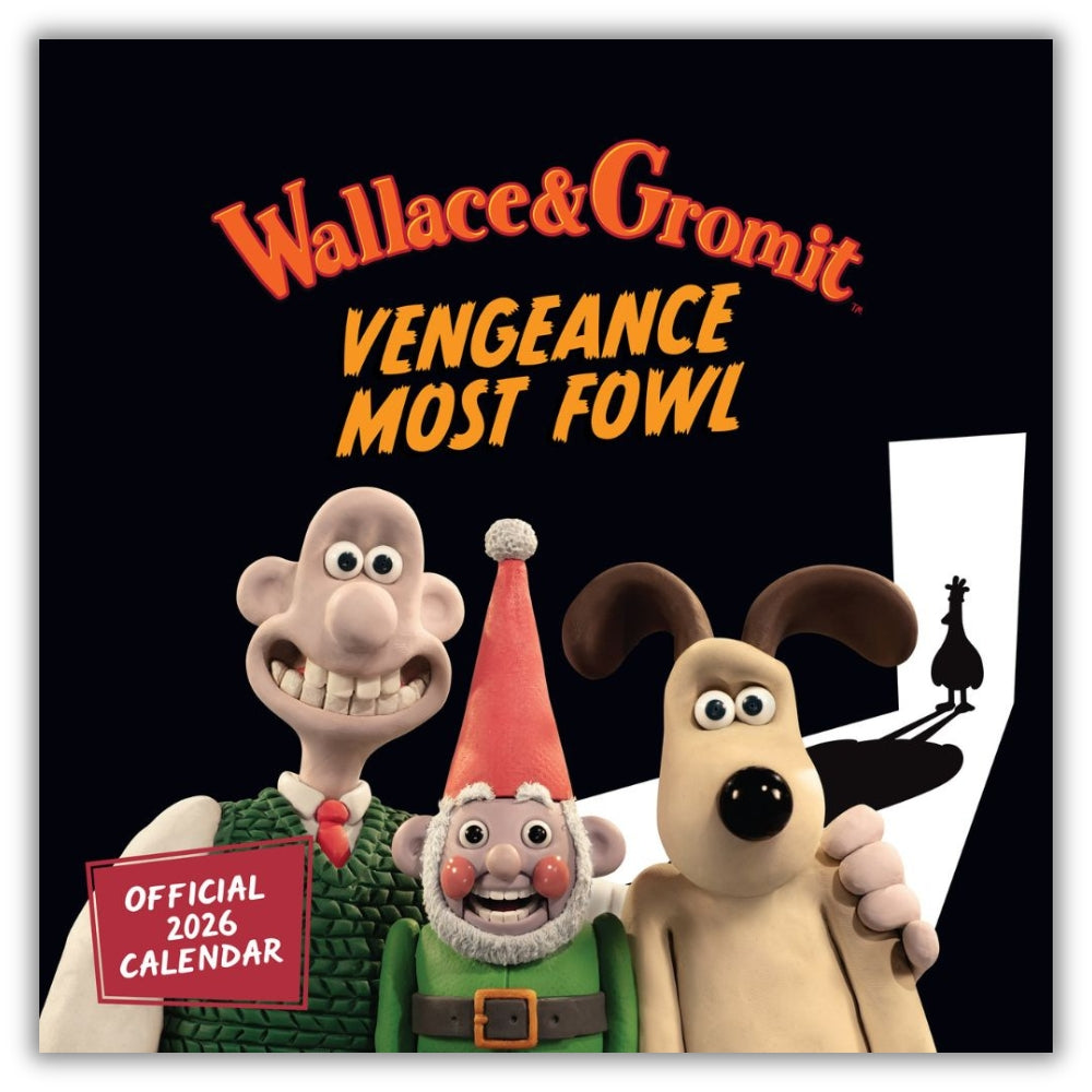 WALLACE AND GROMIT 2026 SQUARE CALENDAR