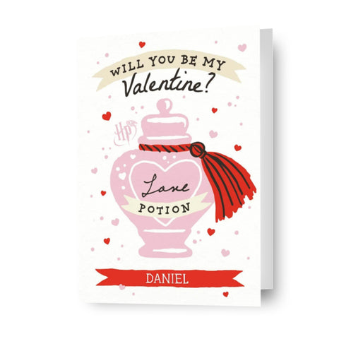 Personalizzato Harry Potter, Love Potion Valentines Card- Qualsiasi nome