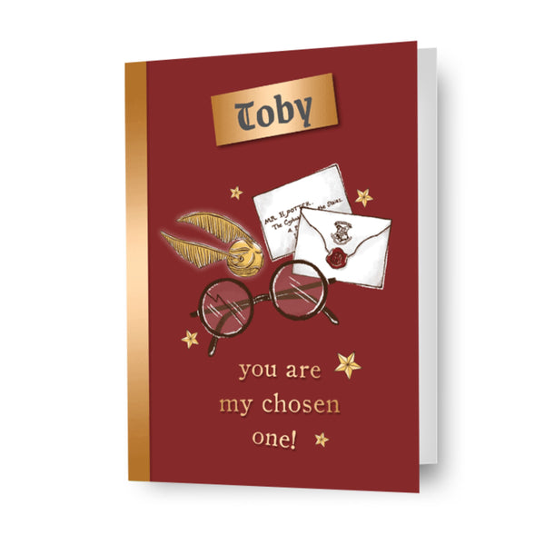 Harry Potter Personalised 'You Are My Chosen One!' Valentine's Day Card