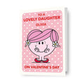 Mr Men & Little Miss Personalised 'Lovely Niece' Valentine's Day Card