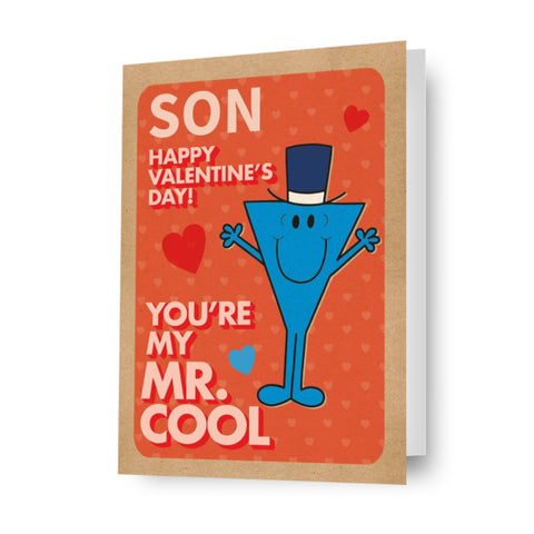Mr Men & Little Miss Personalised 'Son' Valentine's Day Card