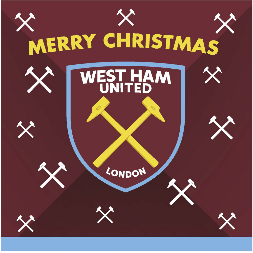 West Ham FC Kerstkaart