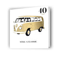 Volkswagen Campervan Age 40 Birthday Card