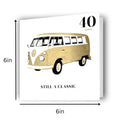Volkswagen Campervan Age 40 Birthday Card