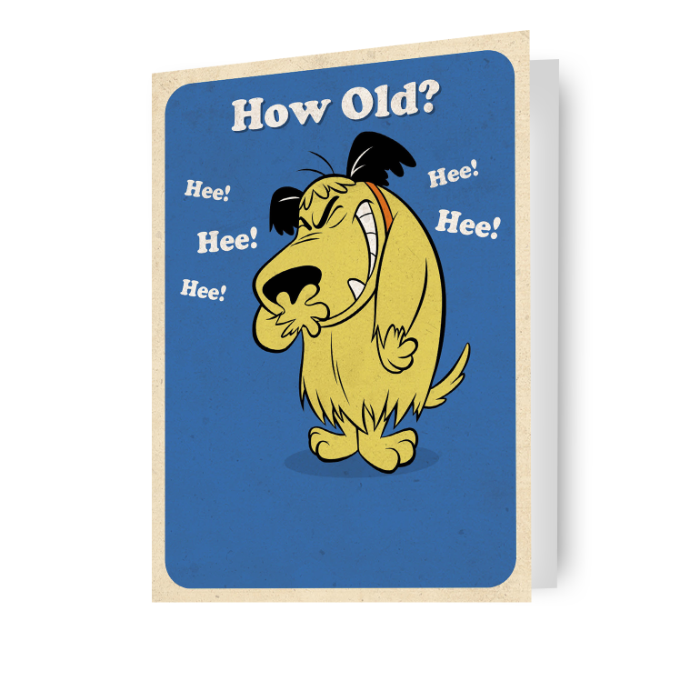 Warner Brothers Muttley 'How Old?' Birthday Card