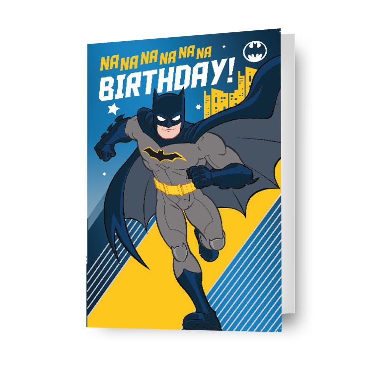 Biglietto di compleanno Batman, prodotto con licenza ufficiale