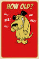 Wacky Races 'How Old?' Birthday Card
