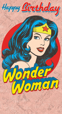 Warner Bros Wonder Woman Birthday Card