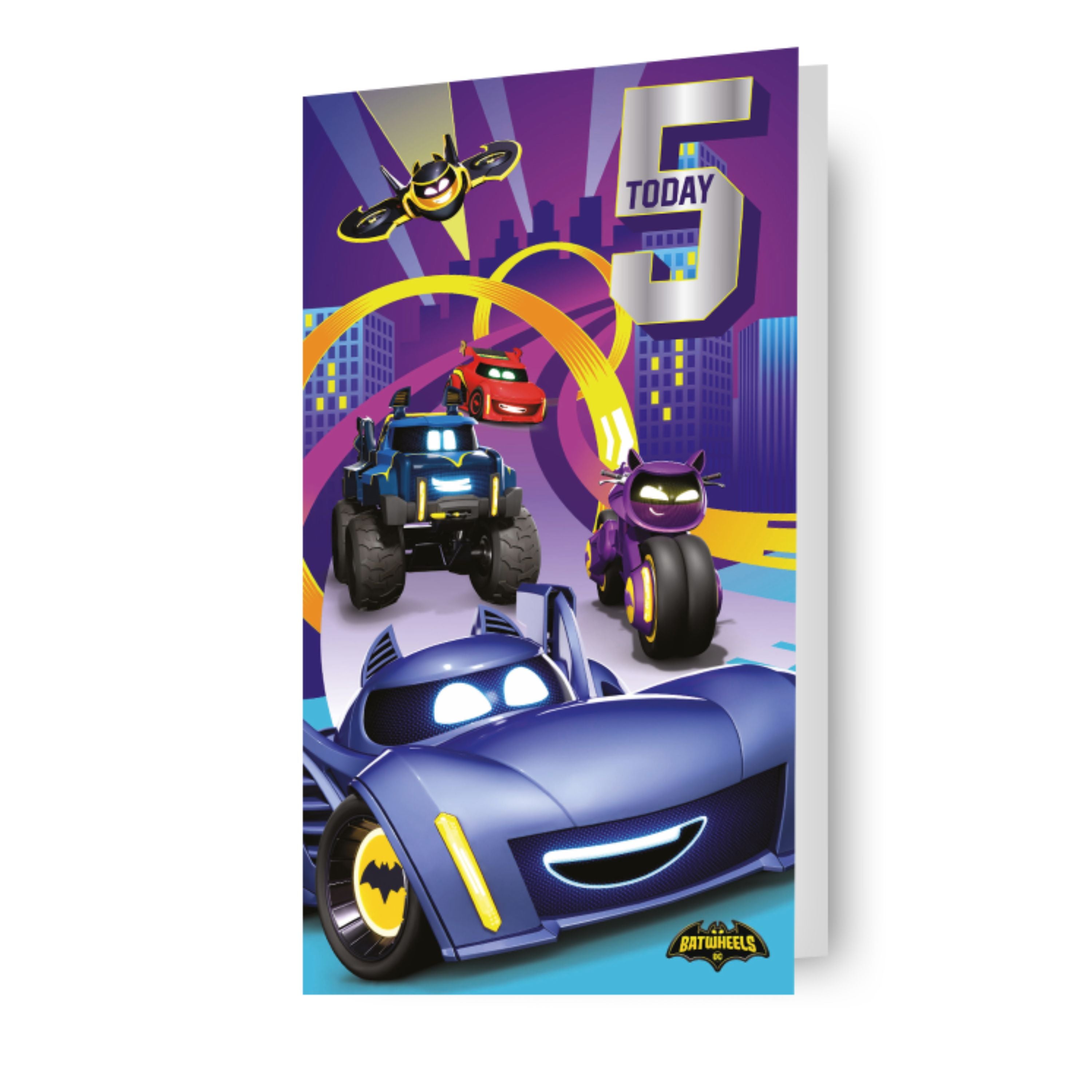 Batwheels Card Sample Batman Batwheels Age 5 Birthday Card – Danilo Promotions