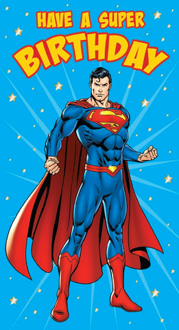 Warner Bros Superman Birthday Card