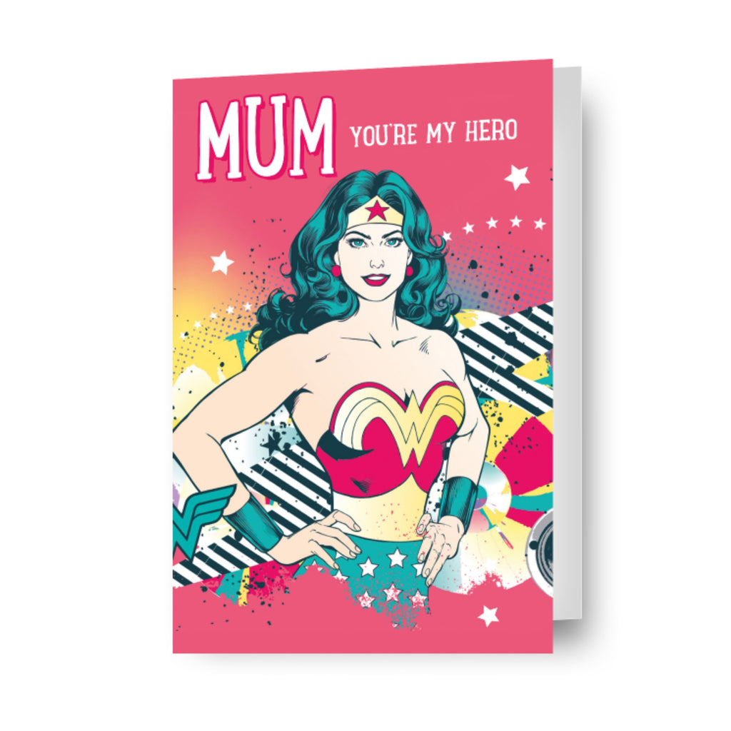 Wonder Woman 'Jij bent mijn held' Moederdagkaart