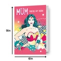 Wonder Woman 'You're My Hero' Mother's Day Card